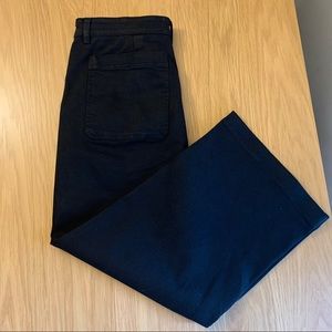 Everlane Wide Leg Crop Pants Black NWOT
